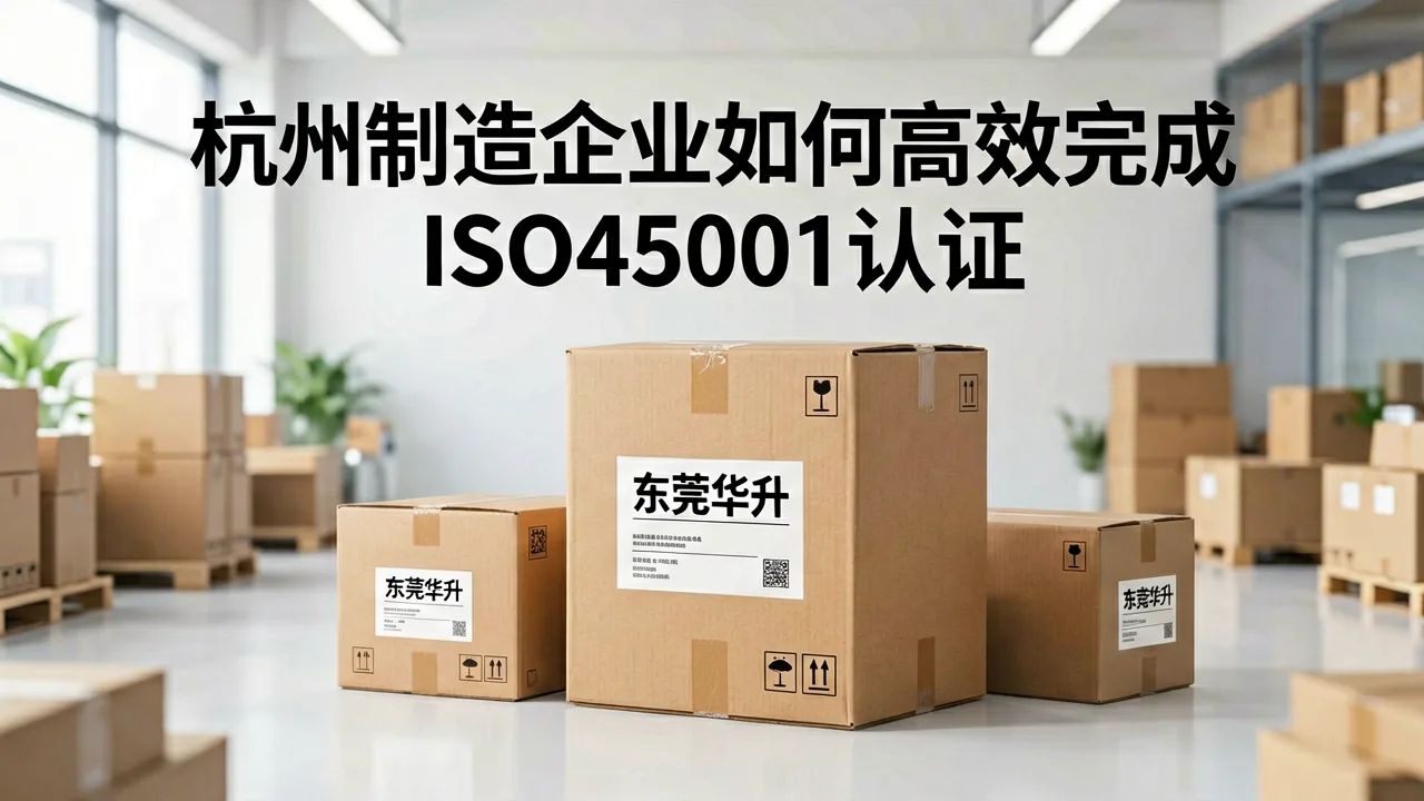杭州制造企业如何高效完成ISO45001认证